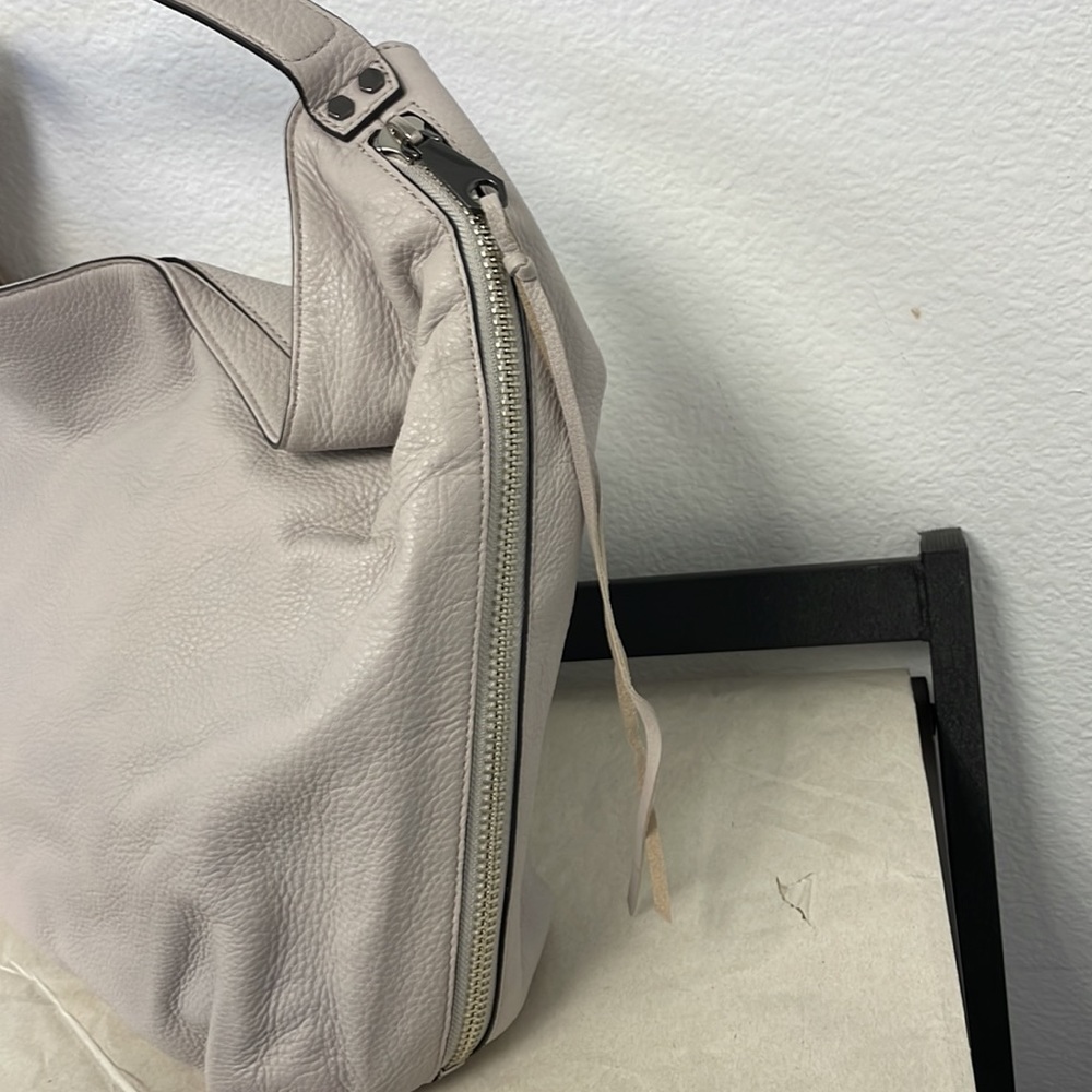Rebecca Minkoff Bryn Double Zip Hobo Bag, Putty WT # 11228 - Picture 6 of 8